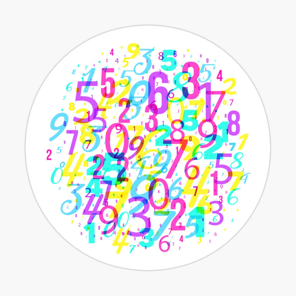 Mathematics background - numbers pattern 04