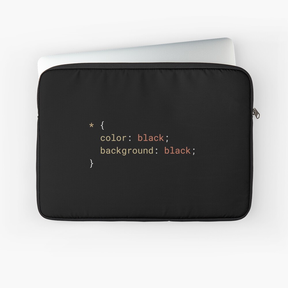 CSS - Everything Black Laptop Sleeve