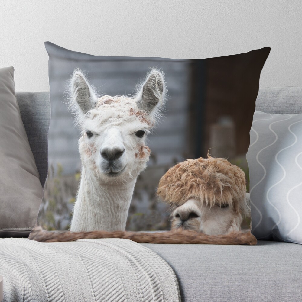 Alpaca 2025 throw pillow