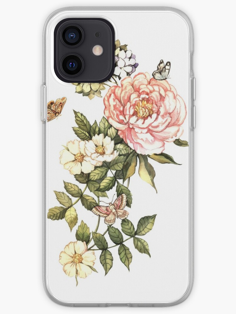 Watercolor vintage floral motifs | iPhone Case