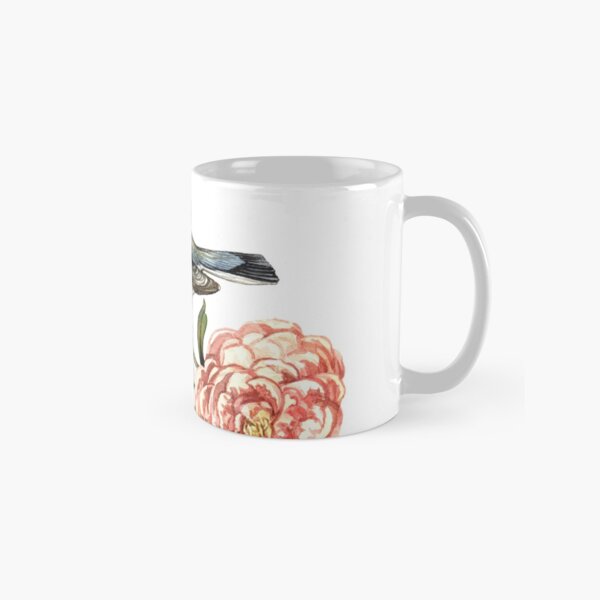 Item preview, Watercolor bird and flower peony designed and sold by Anna  Yudina.