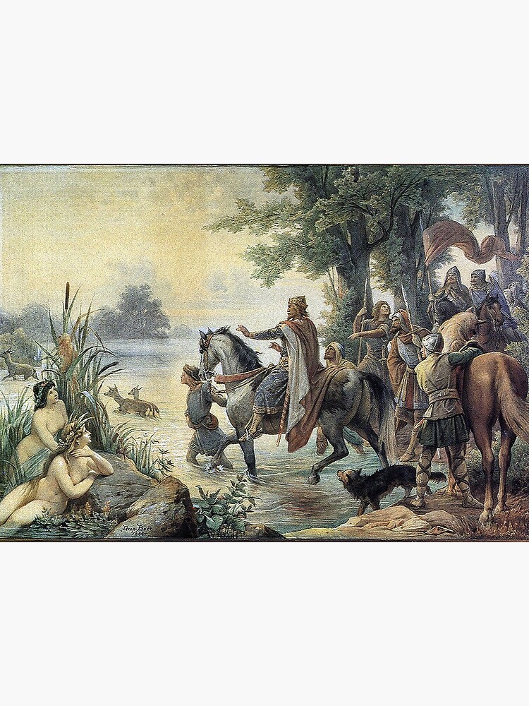 Charlemagne and his Franks ford the Main by edsimoneit