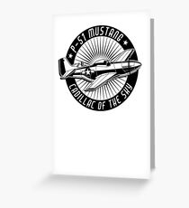 P-51 Mustang Cadillac of the Sky Greeting Card