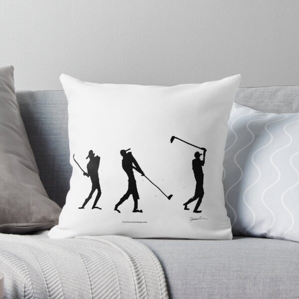 4 The Art of Golf Throw Pillow