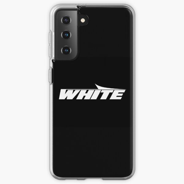 Ala blanquecina Apagado (BLANCO) (Oscuro) Funda blanda para Samsung Galaxy