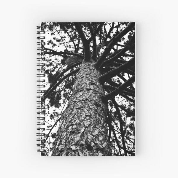 Monochrome Tree Spiral Notebook