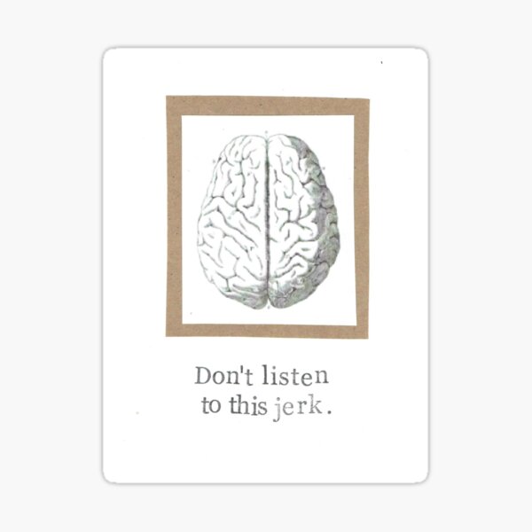 Item preview, Don't Listen To This Jerk  designed and sold by BlueSpecsStudio.