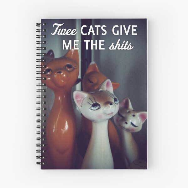 Item preview, Twee cats give me the shits designed and sold by ouinatalie.