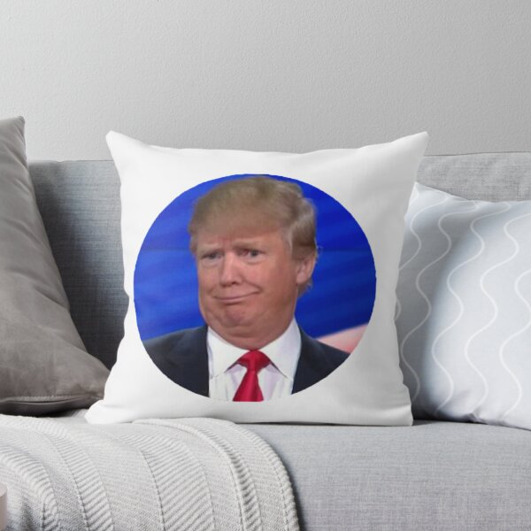 Donald Trump Sticker Throw Pillow