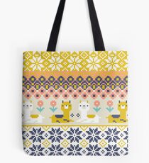 Alpaka Christmas Sweater Muster Tasche