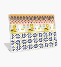 Alpaca Christmas Sweater Pattern Laptop Skin