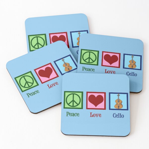 Item preview, Peace Love Cello designed and sold by Epic Love Designs.