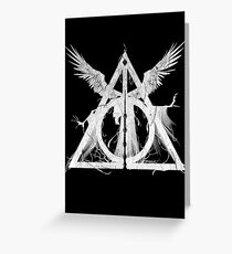 Deadly Hallows Greeting Card