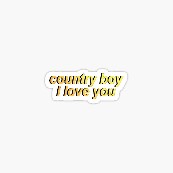 I Love COUNTRY Boys * Vinyl Decal Sticker * GIRLS Heart Truck Car FARM  Backwoods