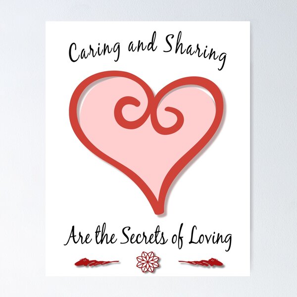 Item preview, Caring and sharing designed and sold by mike7henry.