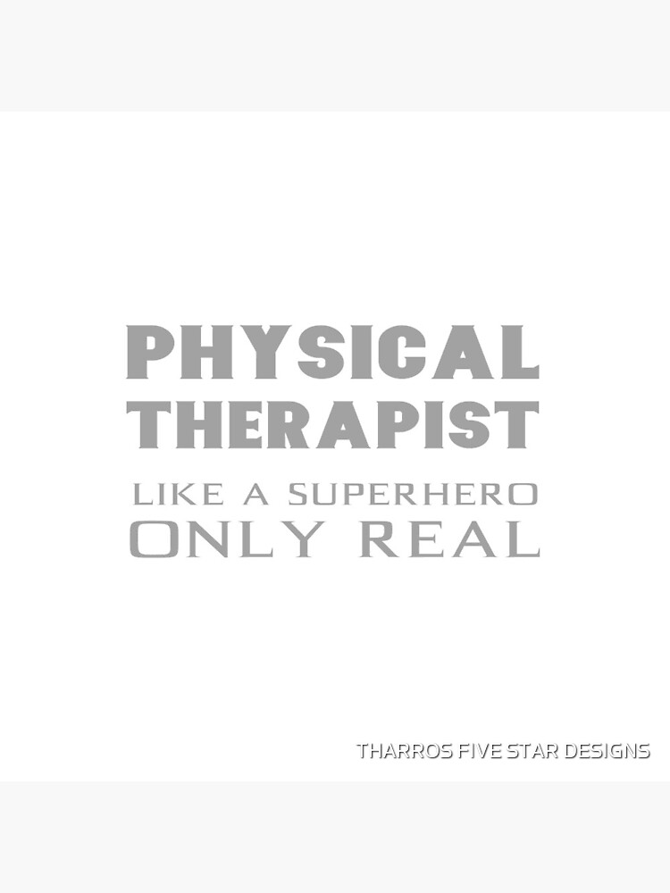 Physical Therapist Superhero Physiotherapist Gifts by kalamiotis13