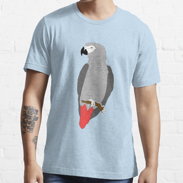 Item preview, African Grey Parrot on Perch designed and sold by einsteinparrot.