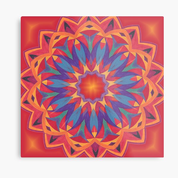Melons Sliced Fruit and Juice Fall Into Winter Design by Green Bee Mee Metal Print