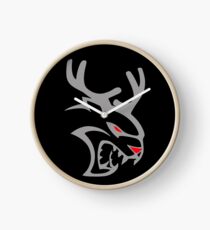 Reindeer Christmas Hellcat Clock