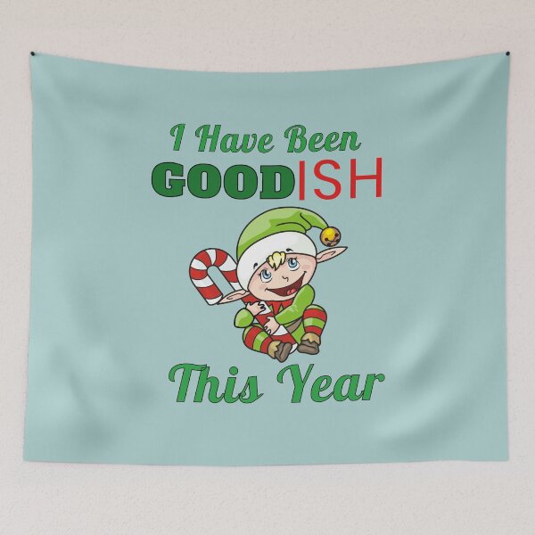 Item preview, I Have Been Good-Ish This Year Cute Cartoon Baby Elf Christmas Gift designed and sold by Klimentina.
