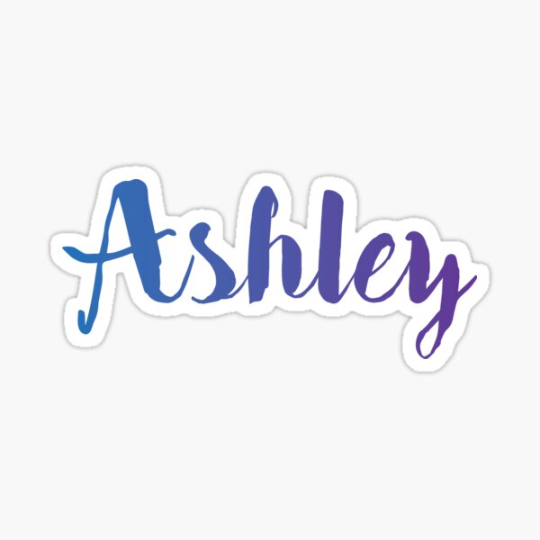 Sticker Ashley Name Redbubble