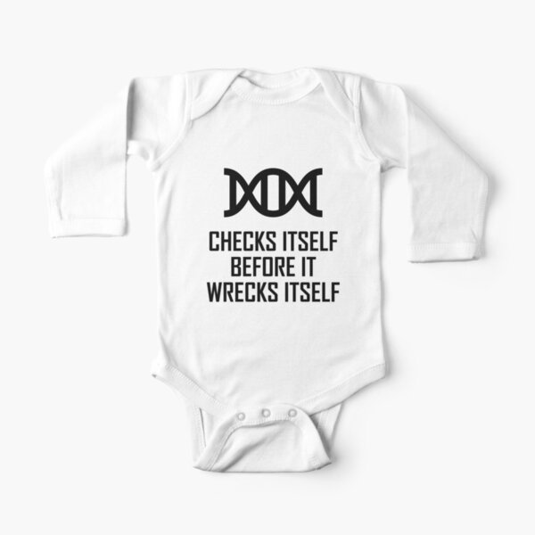 Bodies Bebe Manches Longues Sur Le Theme Blague Dadn Redbubble