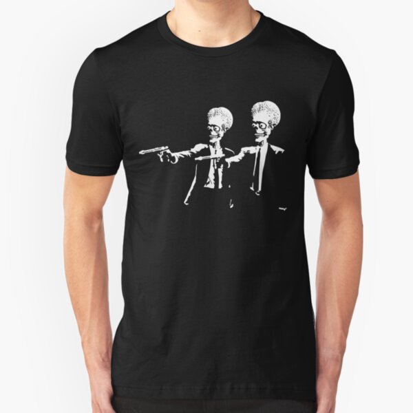 Mars Attacks Pulp Fiction Slim Fit T-Shirt