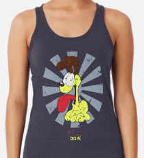 Camiseta con espalda nadadora Odie el perro retro japonés garfield