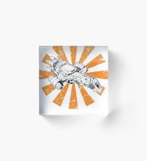 Serenity Retro Japanese Acrylic Block