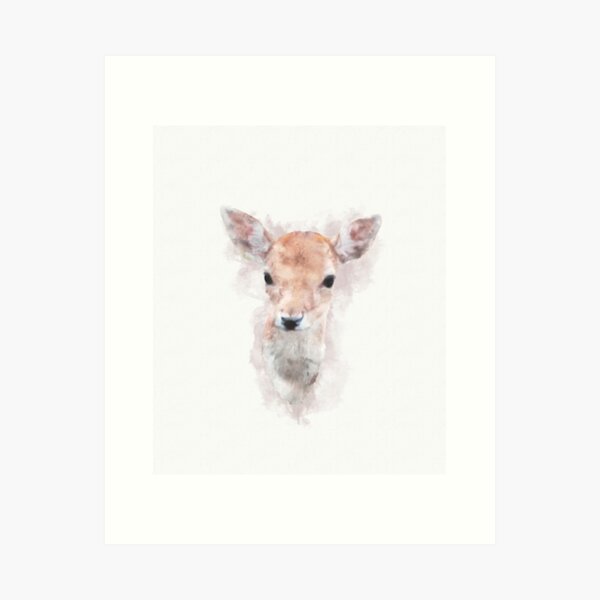 Darling Bebe - Fawn Watercolor Logo