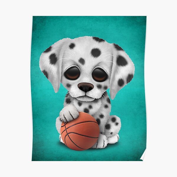 Basketball Pet Dog Head Painting