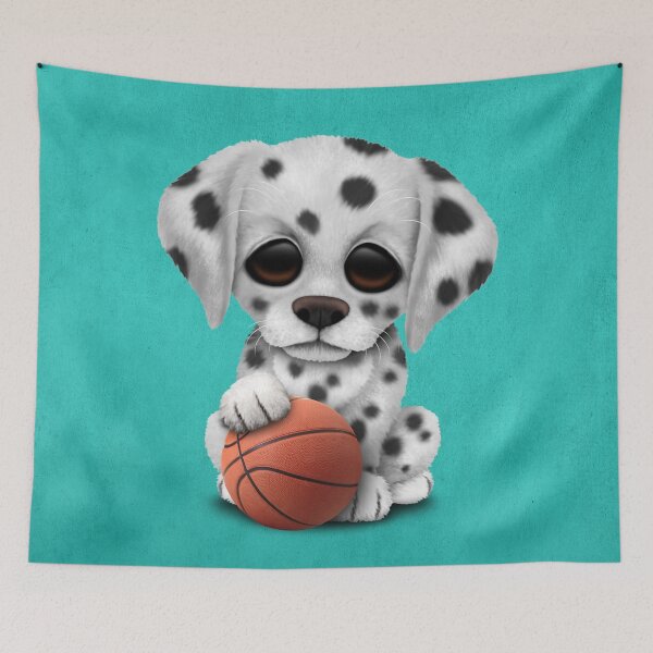 Item preview, Dalmatian Puppy Dog Playing With Basketball designed and sold by JeffBartels.