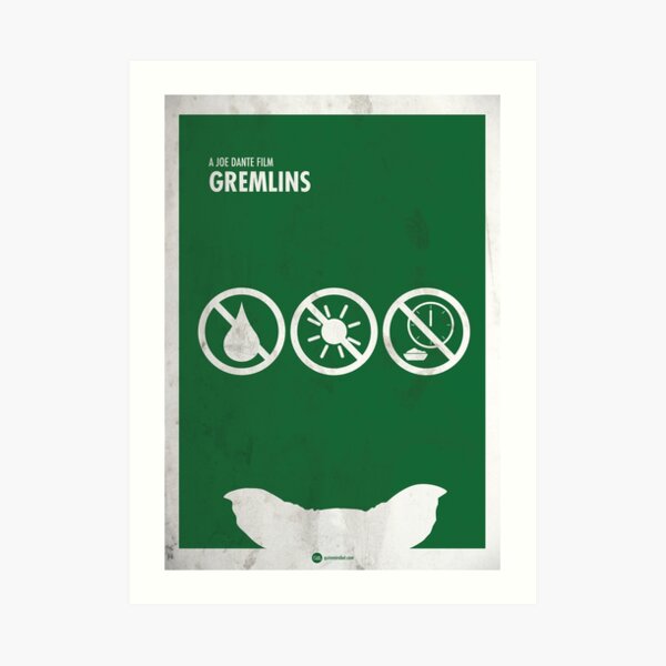 Gremlins minimal movie poster Lámina artística