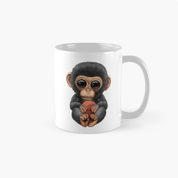 Item preview, Cute Baby Chimp Playing With Basketball designed and sold by JeffBartels.