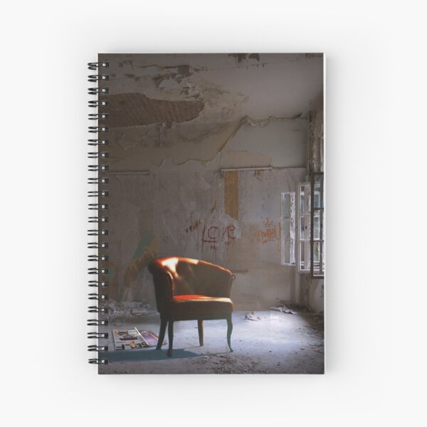 Red Chair in a Waiting Room Spiral Notebook