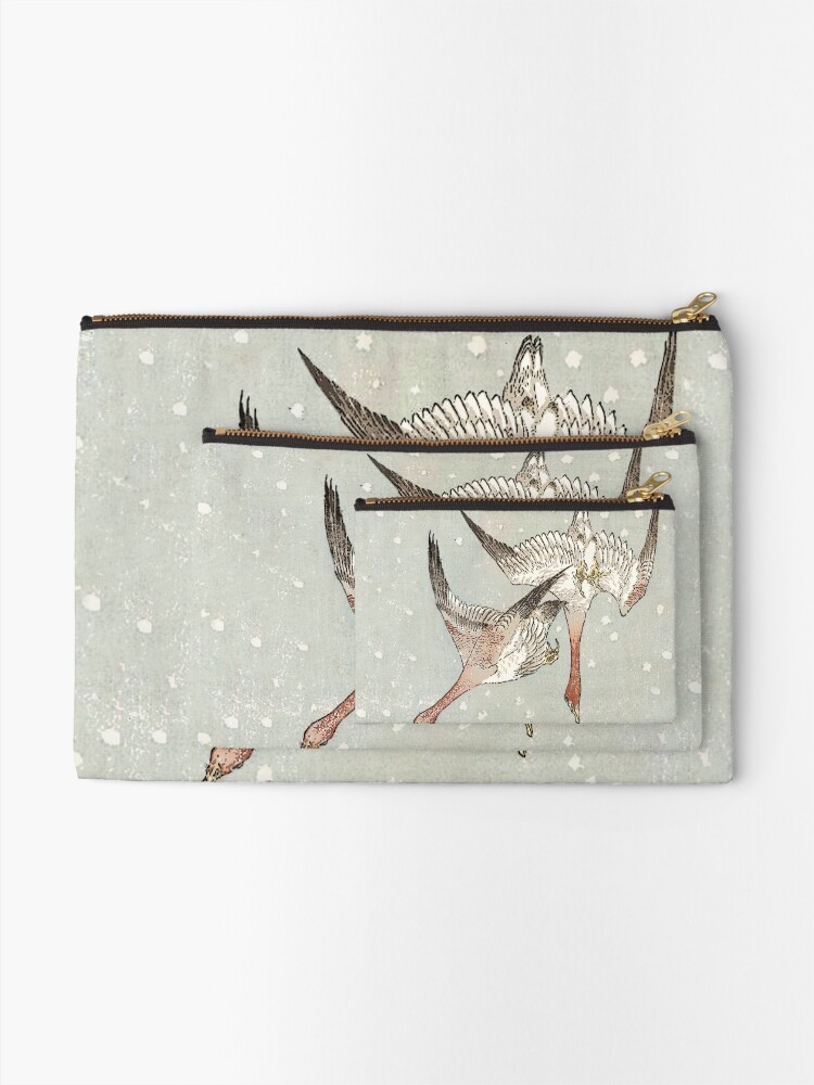 Alternate view of Snow Geese Zipper Pouch