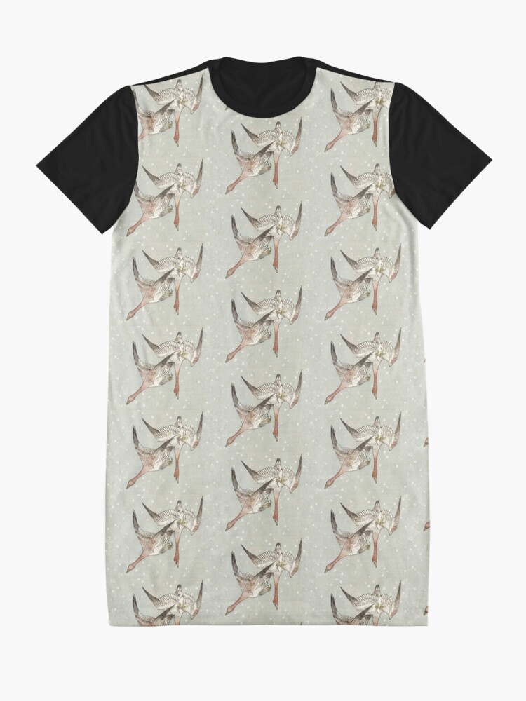 Alternate view of Snow Geese Graphic T-Shirt Dress