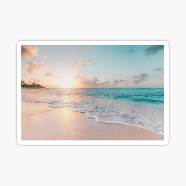 Item preview, Tropical Clear Ocean Sunset designed and sold by newburyboutique.