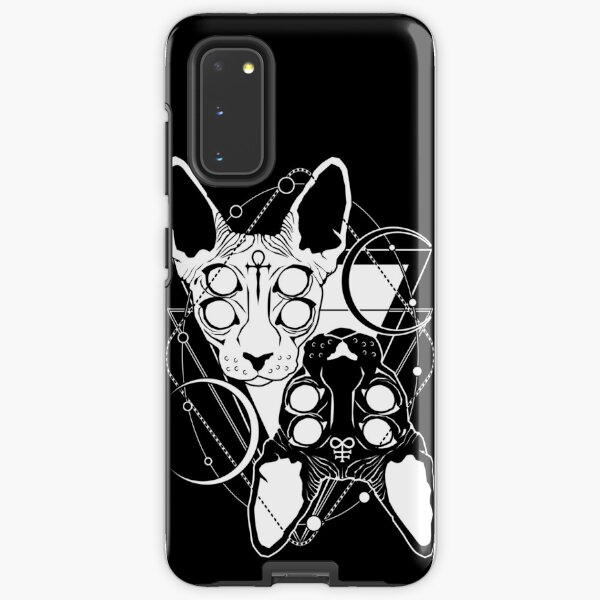 Sphynx cats with ankh and Leviathan cross symbols Samsung Galaxy Tough Case