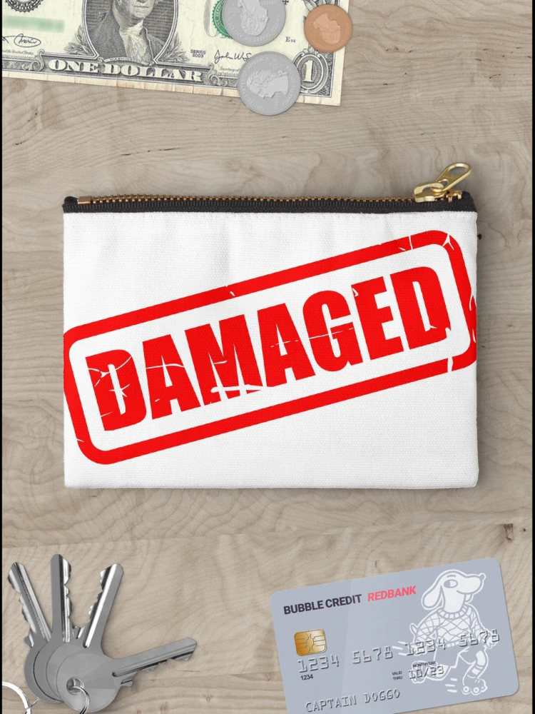 Thumbnail 3 of 4, Zipper Pouch, Damaged designed and sold by RagingRat23.