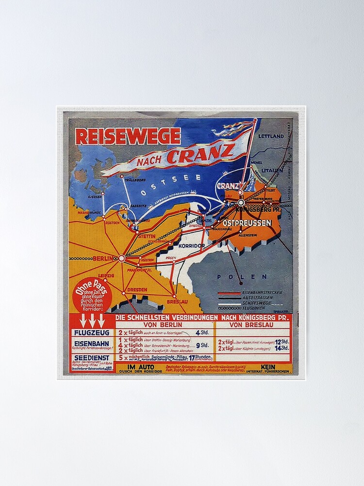 Alternate view of Ostpreussen...Reisewege Nach Cranz an die Ostsee Poster