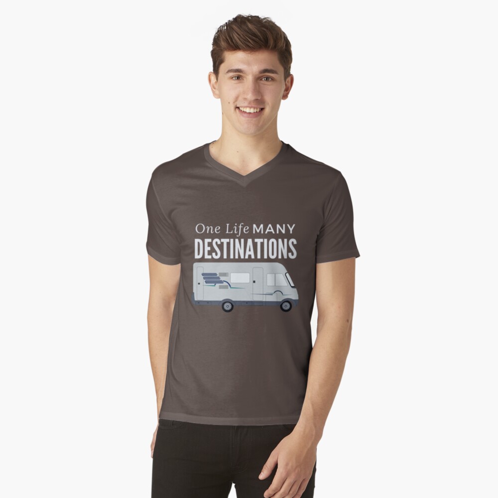 Vista previa del artículo con la obra «Camiseta de cuello en V», diseñado y vendido por HermanTheHymer.