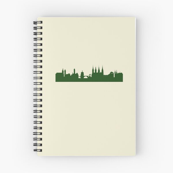 Item preview, BAMBERG skyline in forest green designed and sold by 44spaces.