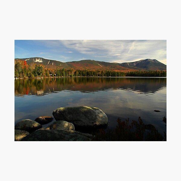 A view from Kidney Pond, Baxter SP Photographic Print