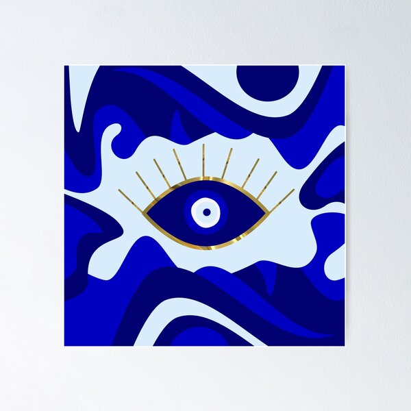 Item preview, Lava All Seeing Blue Evil Eye designed and sold by umeimages.