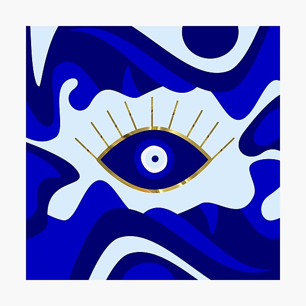 Item preview, Lava All Seeing Blue Evil Eye designed and sold by umeimages.