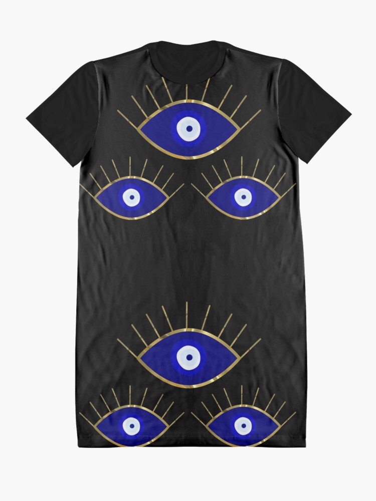 Alternate view of I See You Evil Eye Graphic T-Shirt Dress