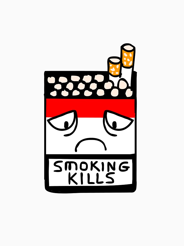 t shirt smoking kills