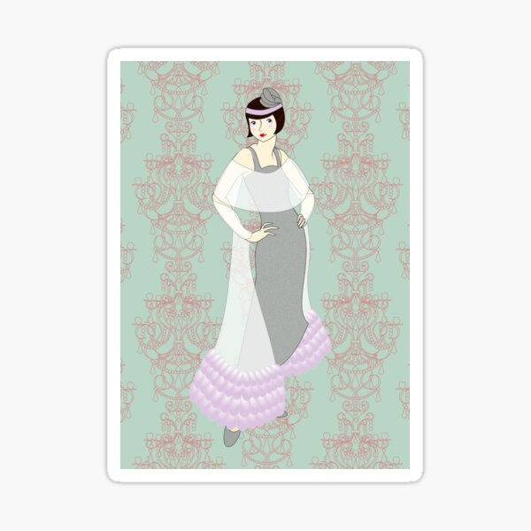 Flapper ready for the new Roaring Twenties! (2) Sticker