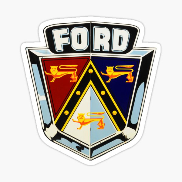 Ford Tribal Edelstahl Emblem Aufkleber/Decal